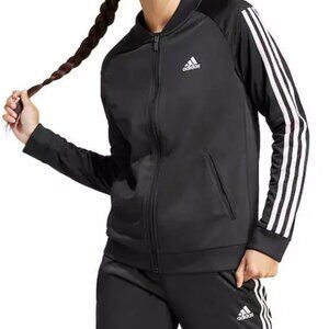 NWT adidas Women's Essentials Warm-up Slim 3-Stripes Track Jacket and Jogger M